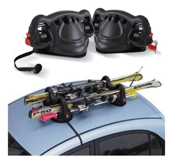 Porta Ski Magnetico 2 Pares Con Llave - Imagen 1