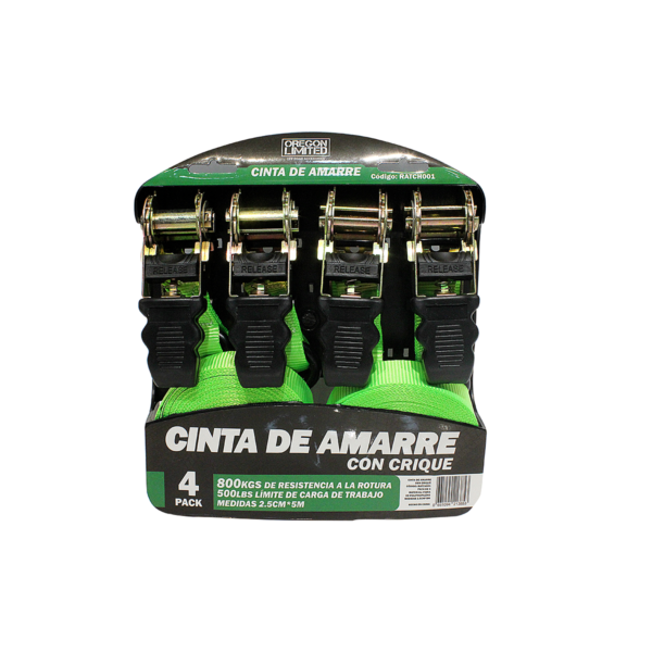 Cinta de Amarre con Crique 4u x 5m 800Kgs - Imagen 1